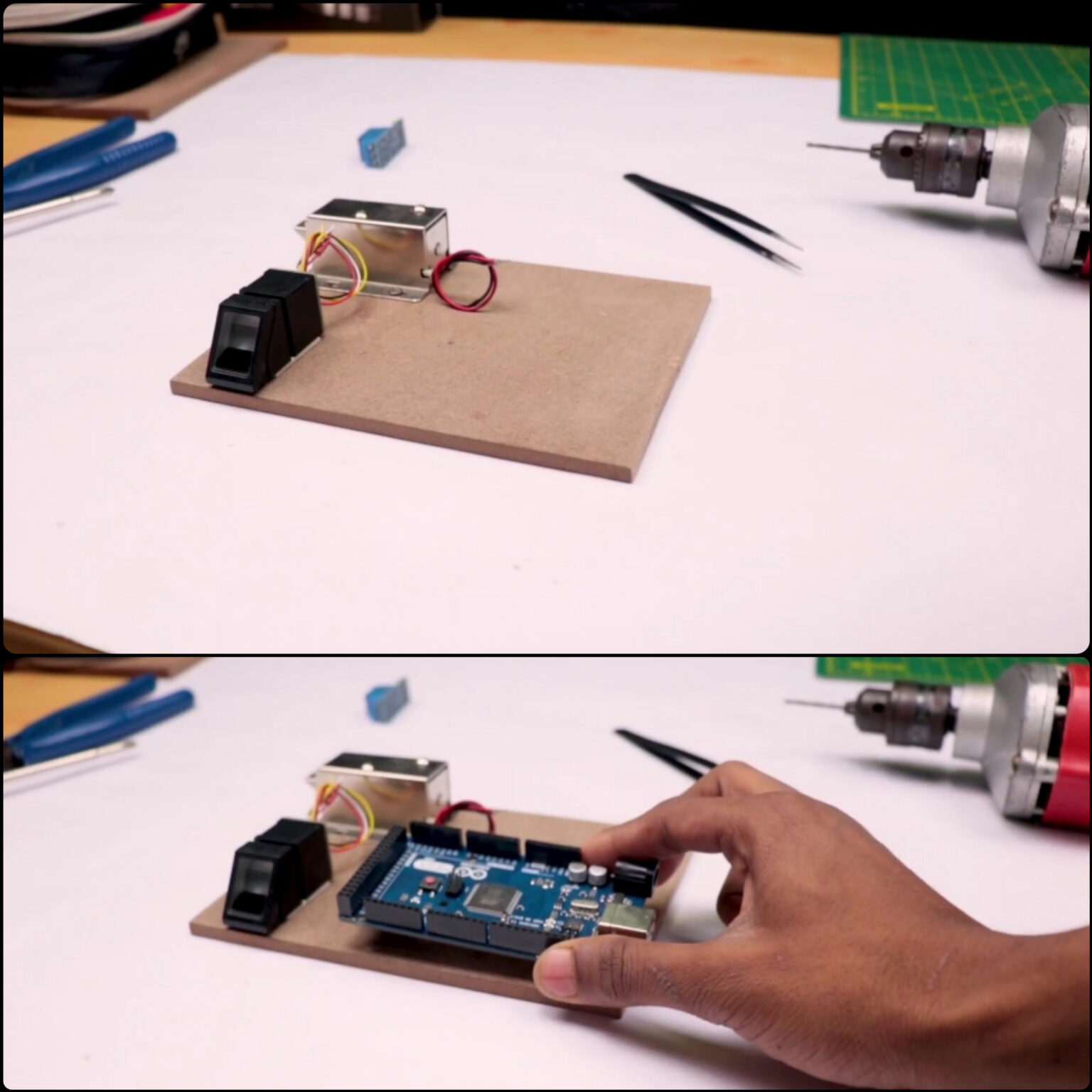 DIY Fingerprint Door lock System using Arduino , R307