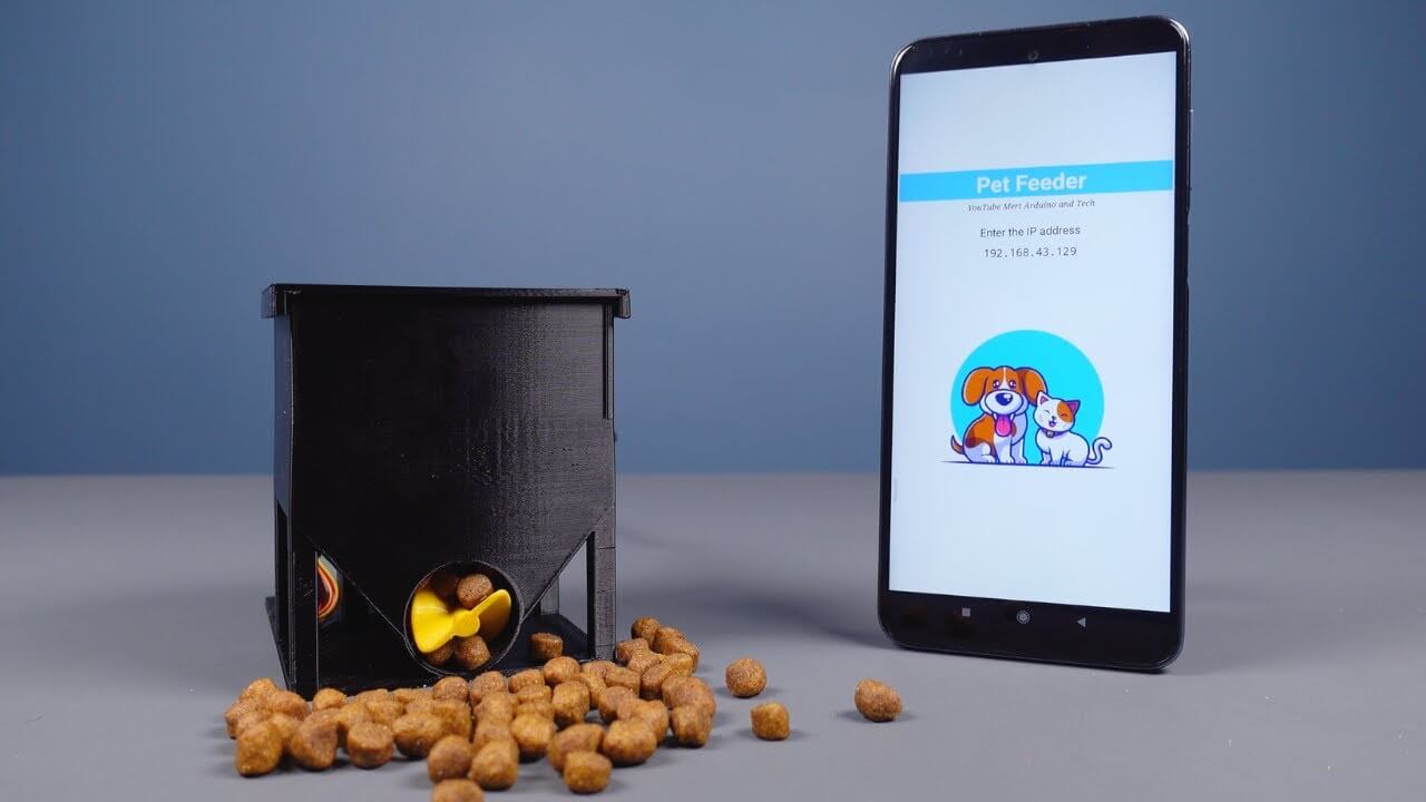 Pet feeder controlled via WiFi - ESP8266 Wemos D1 Mini