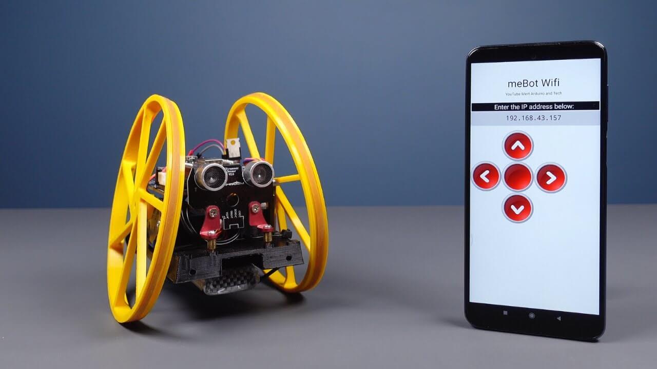 Two Wheel Robot controlled via WiFi - ESP8266 NodeMCU
