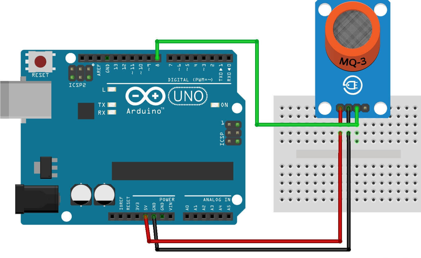 MQ Sensor circuit diagram