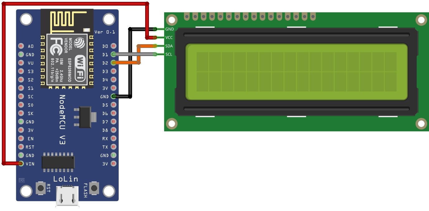 Interface 16X2 LCD Display With NodeMCU Esp8266