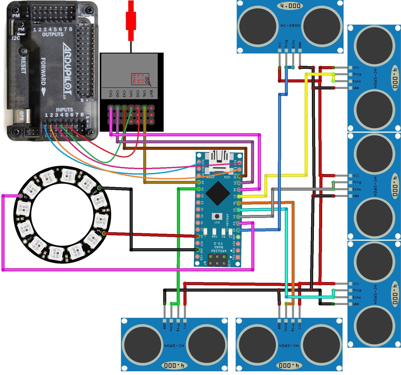 Build Obstacle Avoidance Drone Using Arduino