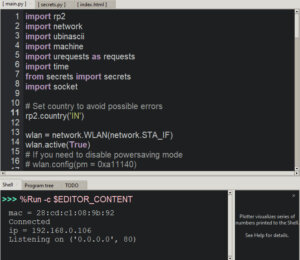 How To Make Raspberry Pi Pico W Web Server - MicroPython 1