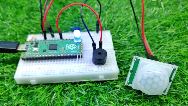 Interfacing PIR Motion Sensor with Raspberry Pi Pico Using Micropython