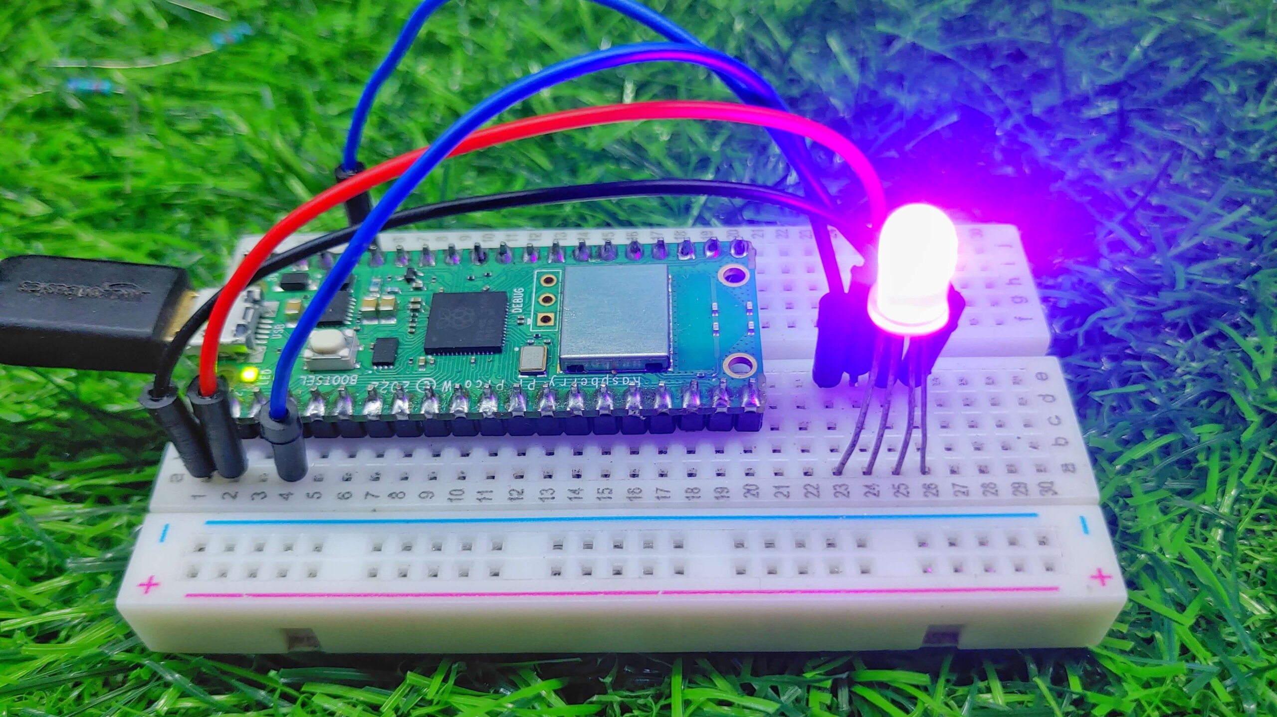 raspberry pi pico webserver RGB led controll