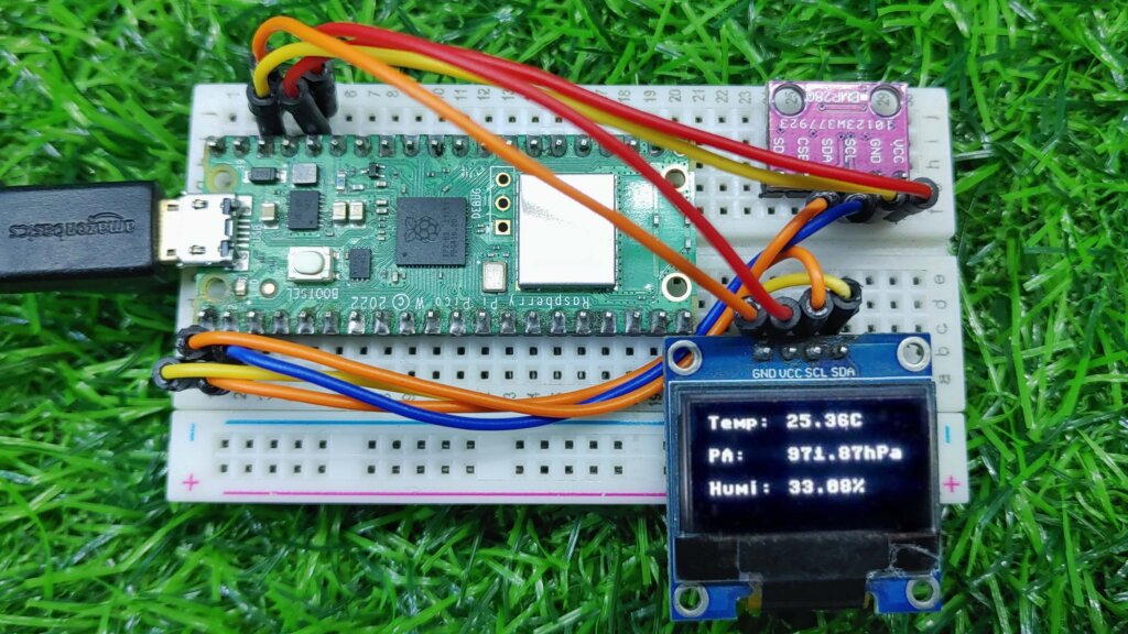 BME280 With Raspberry pi pico using micropython
