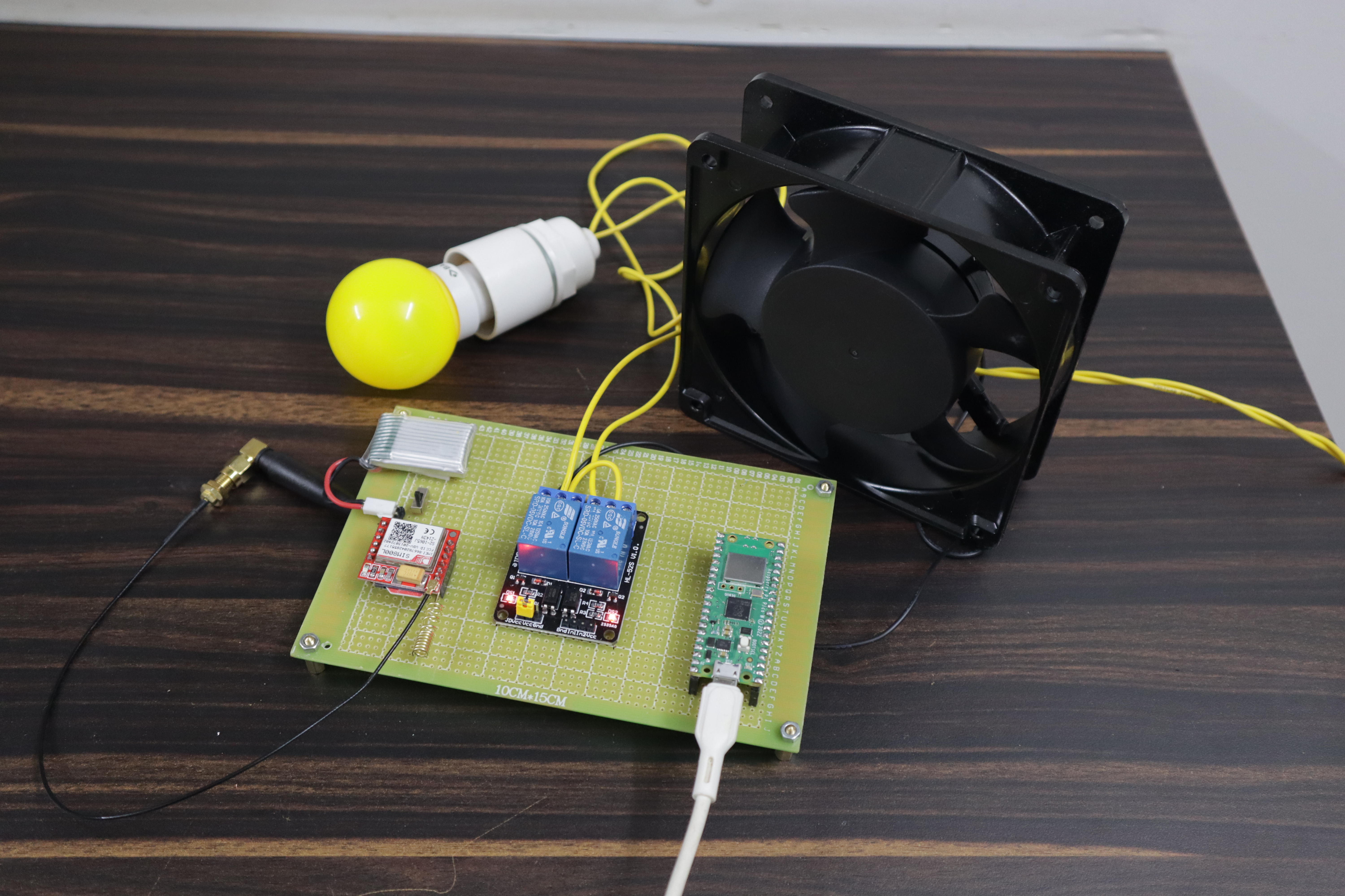 Raspberry Pi Pico Home Automation with GSM 800