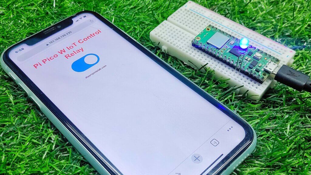 Raspberry Pi Pico W Relay Module Web Server Using Thonny IDE