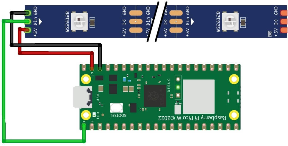 Raspberry pi pico rgb led adafruit io
