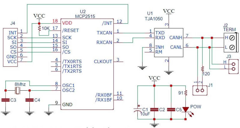 How To Use MCP2515 SPI CAN Bus Module with Arduino - Code