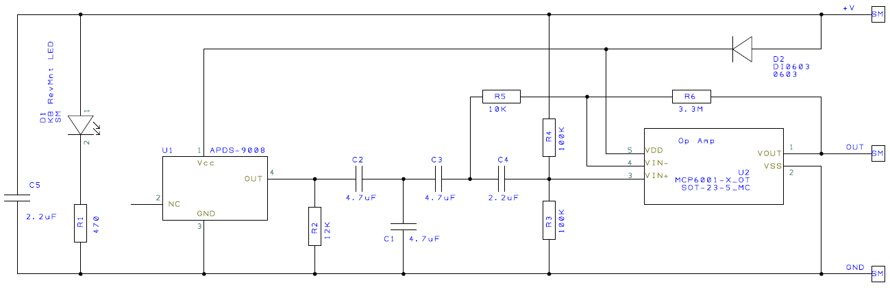 Pulse Sensor Schematic