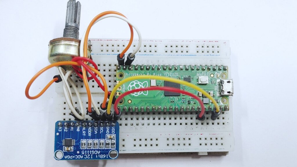 ADS1115 Analog-To-Digital Converter With Raspberry Pi Pico