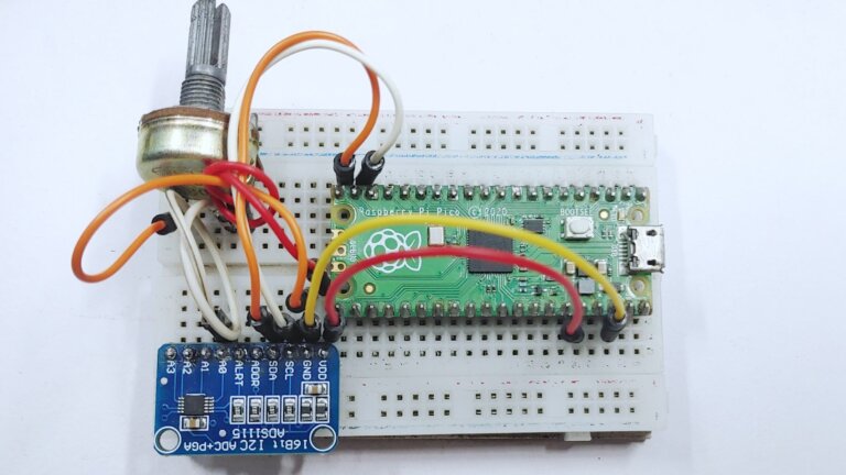 ADS1115 Analog-To-Digital Converter With Raspberry Pi Pico