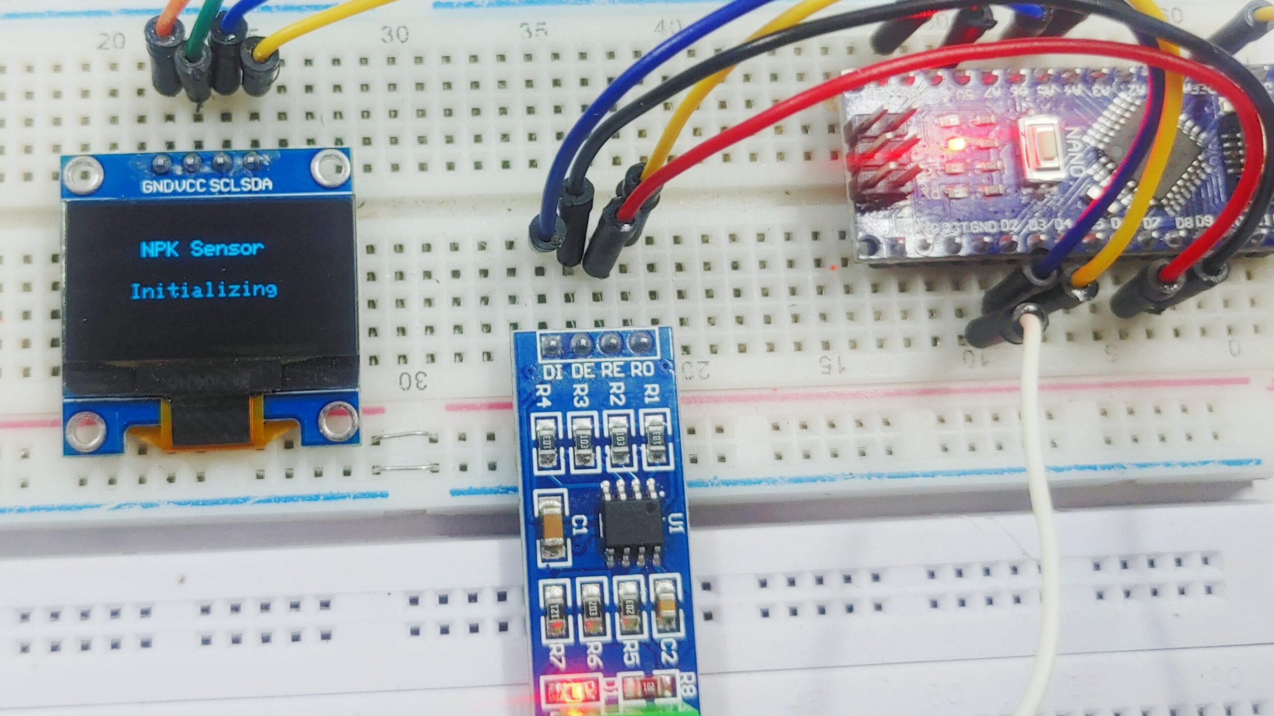 Real-Time Soil Nutrient Analysis with Arduino and NPK Sensor