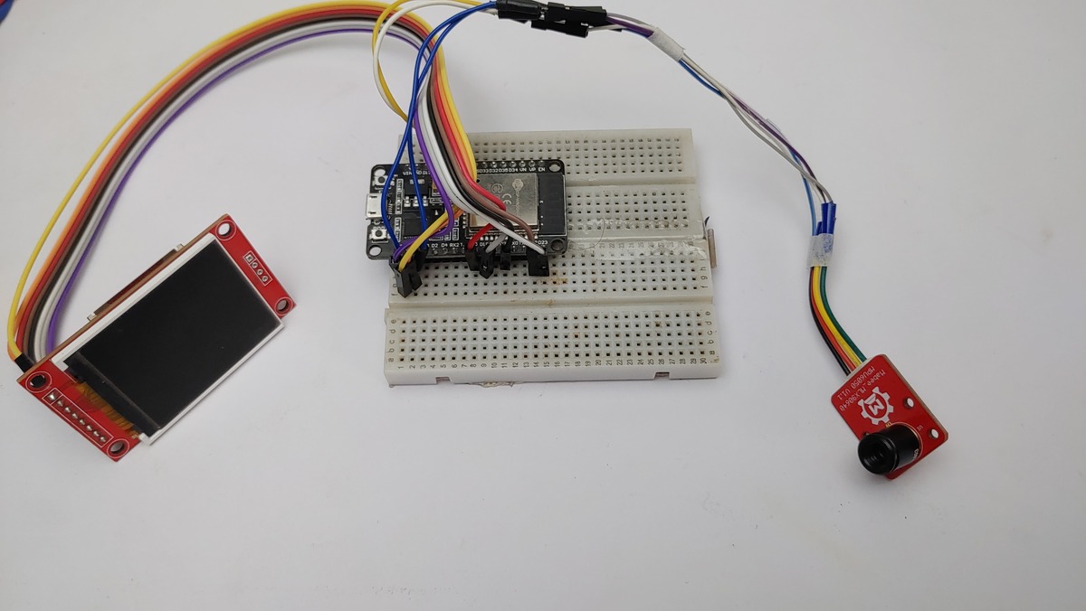DIY ESP32 Thermal Camera MLX9064