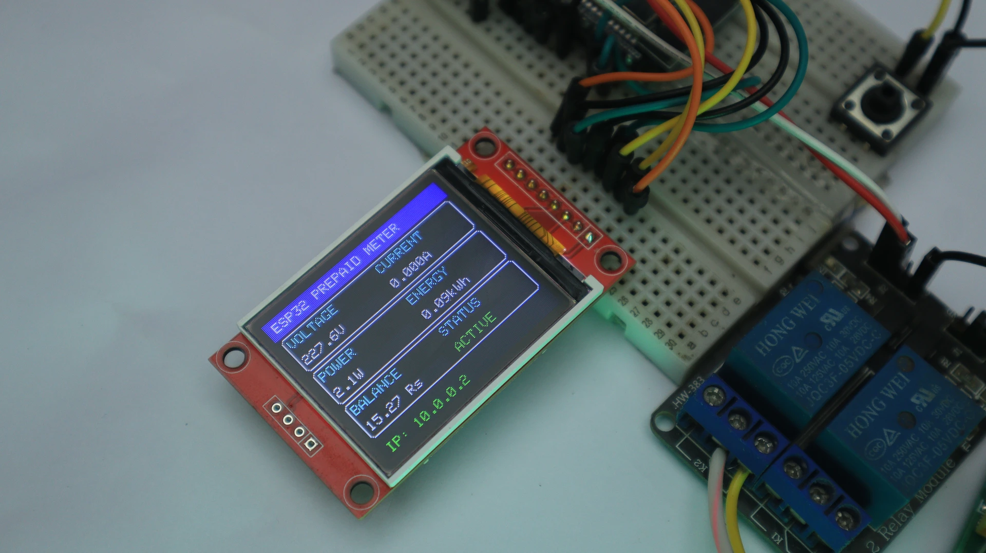 ESP32 Prepaid Energy Meter 