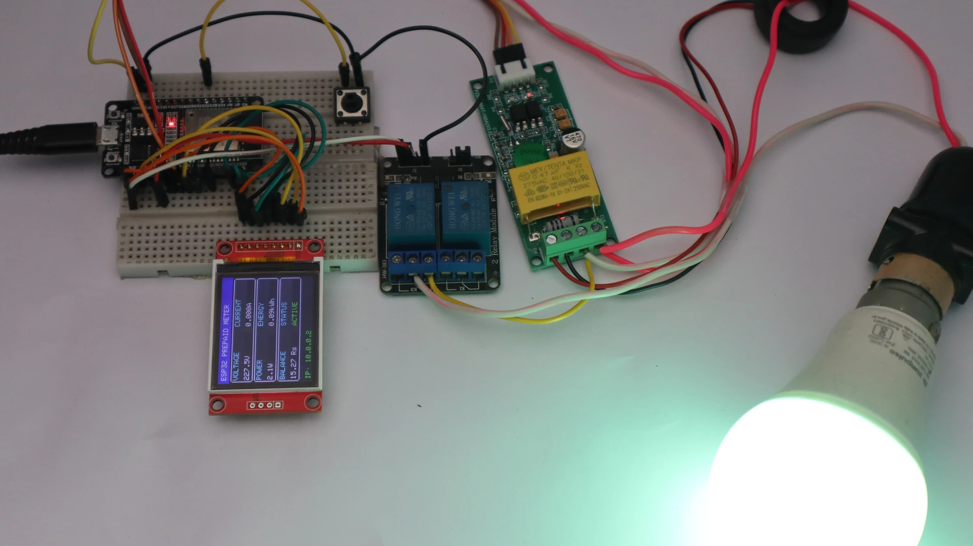 ESP32 Prepaid Energy Meter