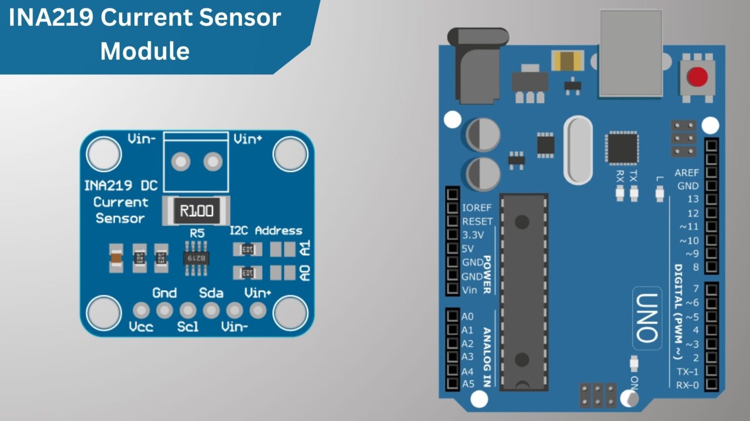 How to use DC INA219 Current Sensor Module with Arduino