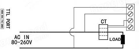 PZEM-004T load connection