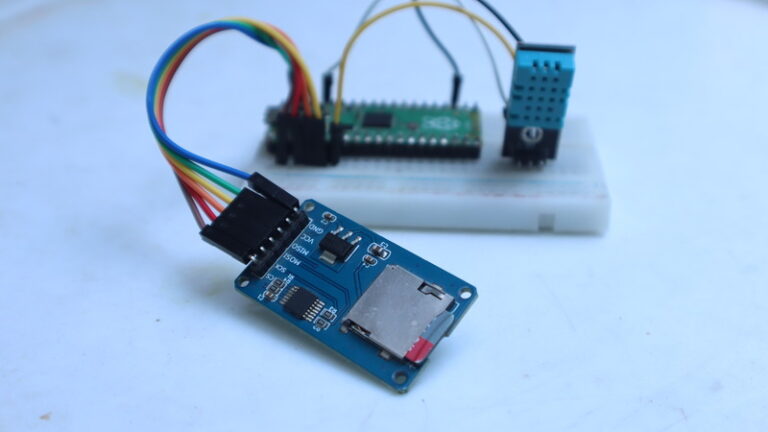 Dht11 Data Logging Raspberry Pi Pico Data Logger using SD card & DHT11 sensor