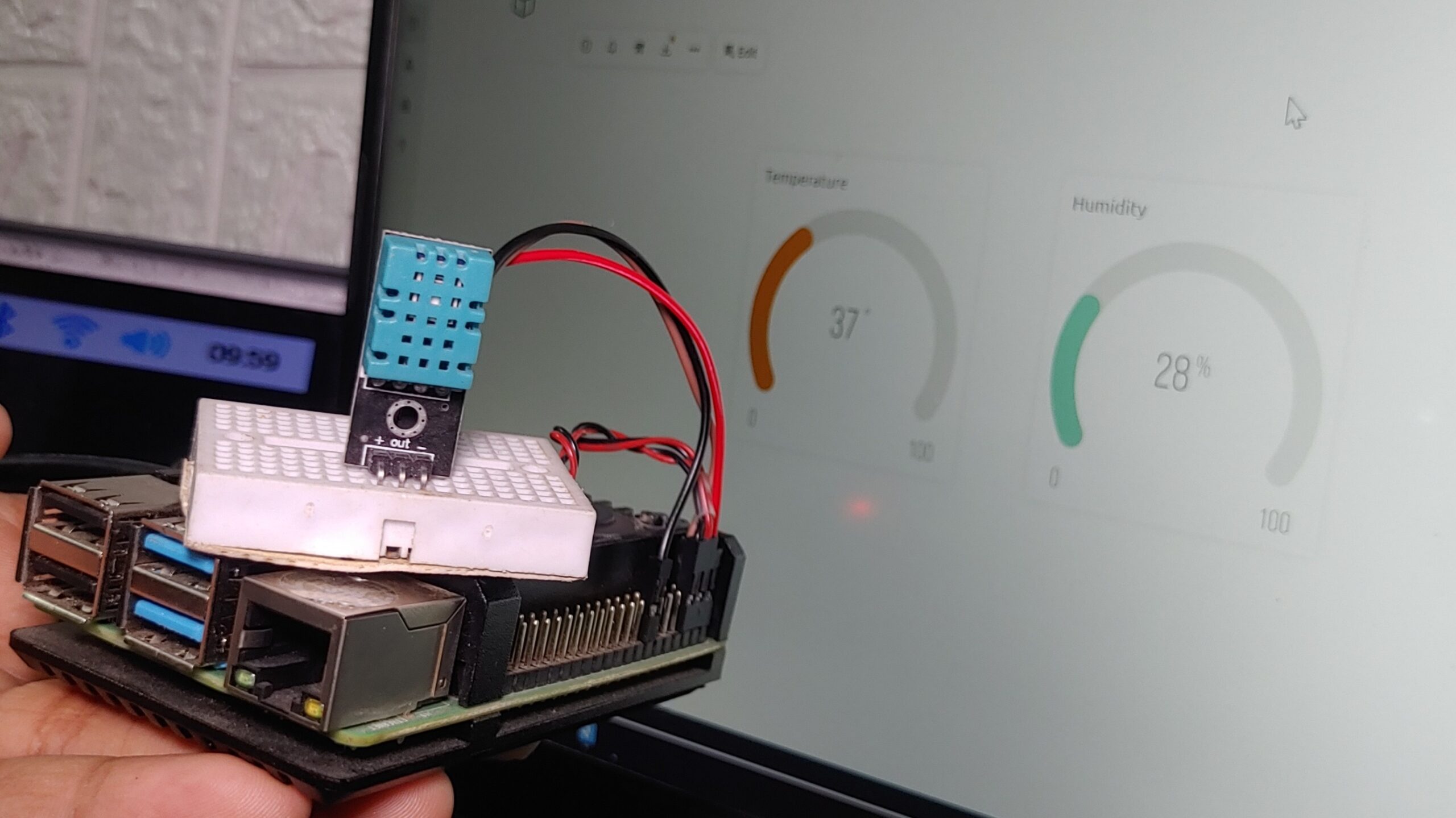 Raspberry pi dht11 blynk