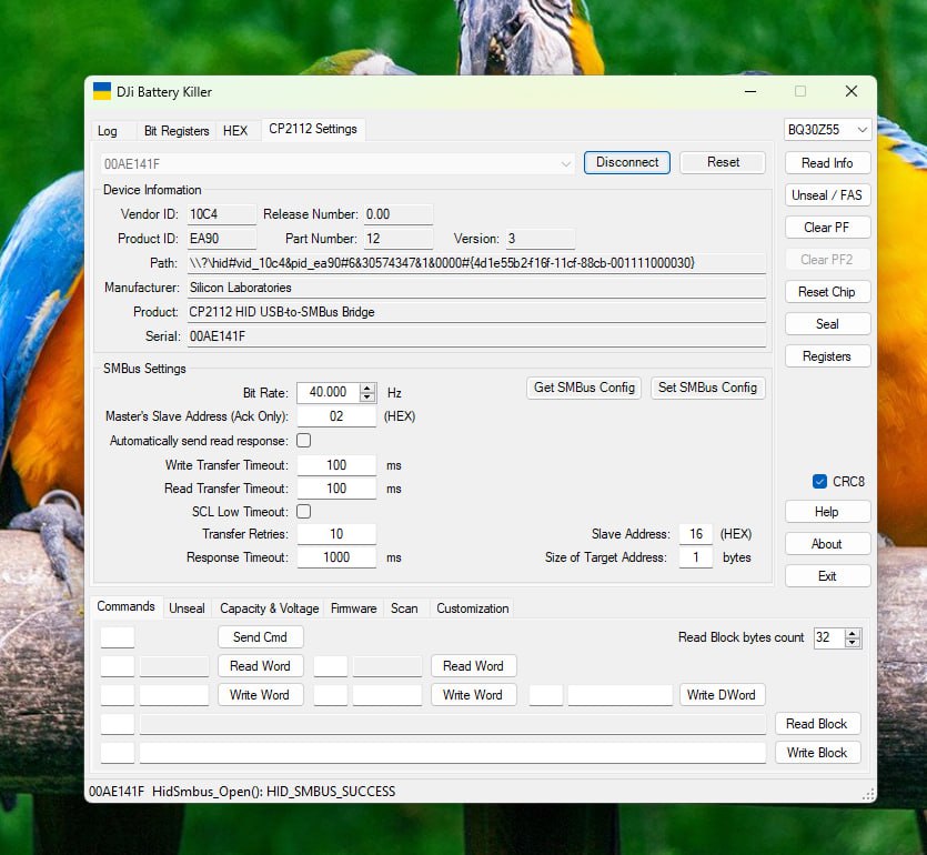 DJI Killer connection screen