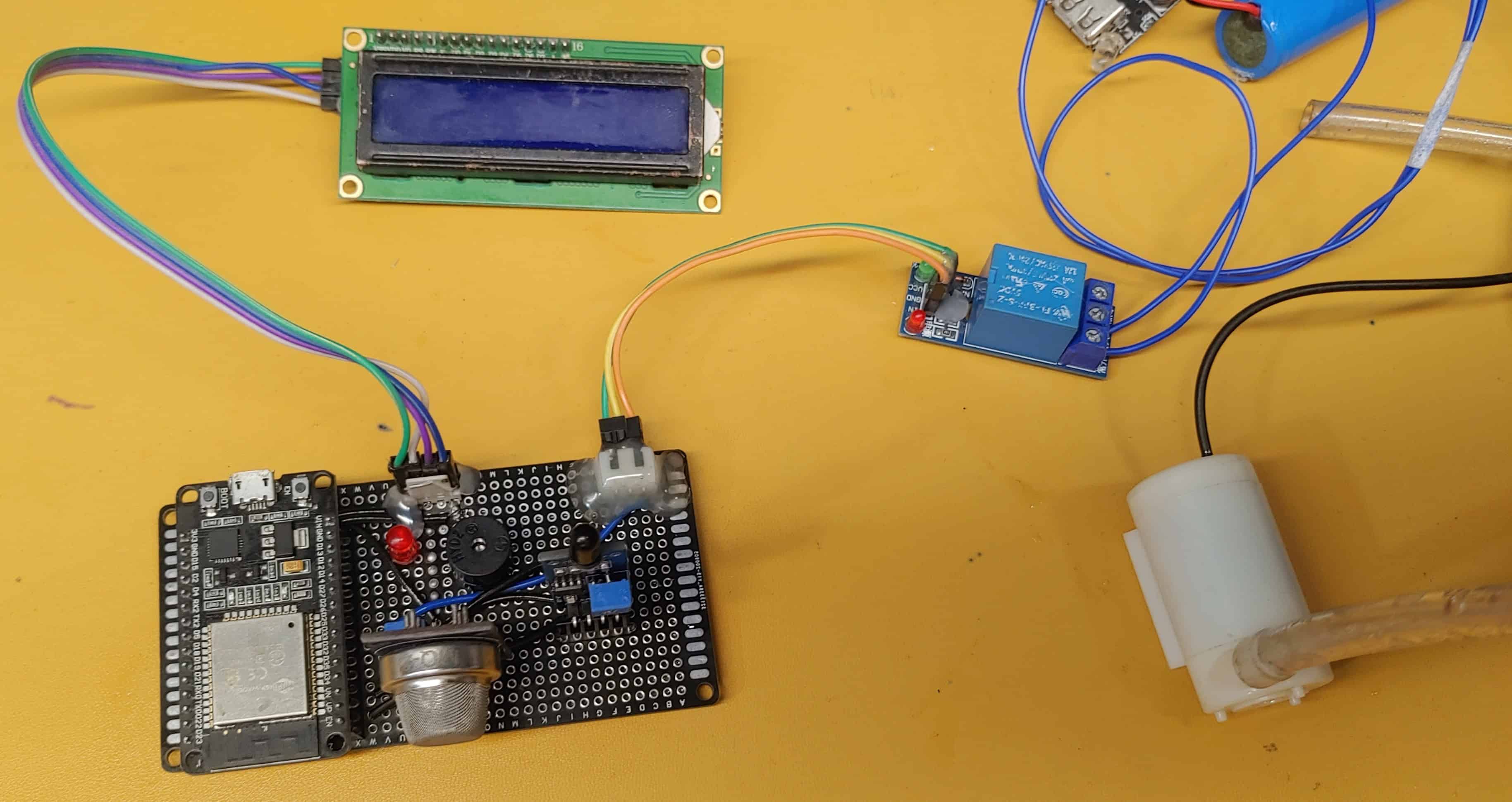 IoT based fire detection ESP32