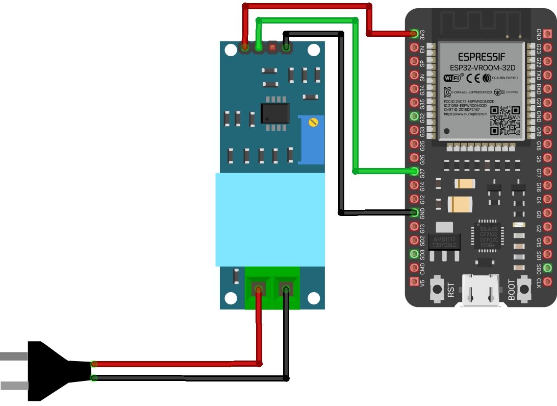 zmPT101B Voltage Sensor with ESP32